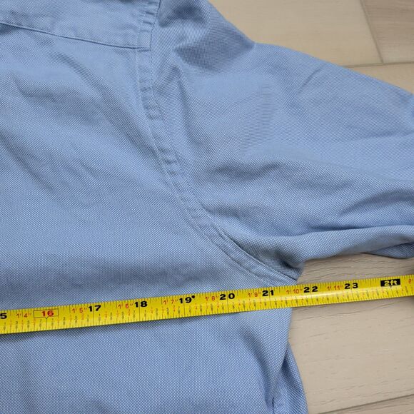 Suit Supply Shirt Mens‎ 42 16.5 Blue Egyptian Cotton Long Sleeve Button Up - Picture 6 of 11